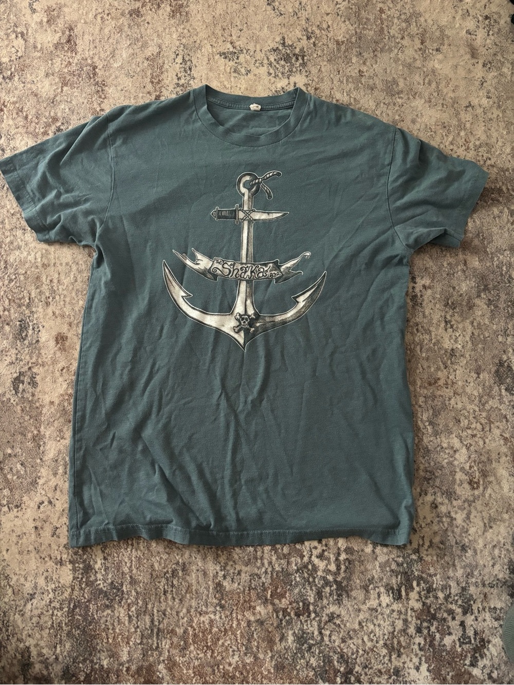 Men's Short-Sleeve Anchor Graphic Tee in Teal